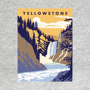 Yellowstone National Park Mid Century Modern T-Shirt